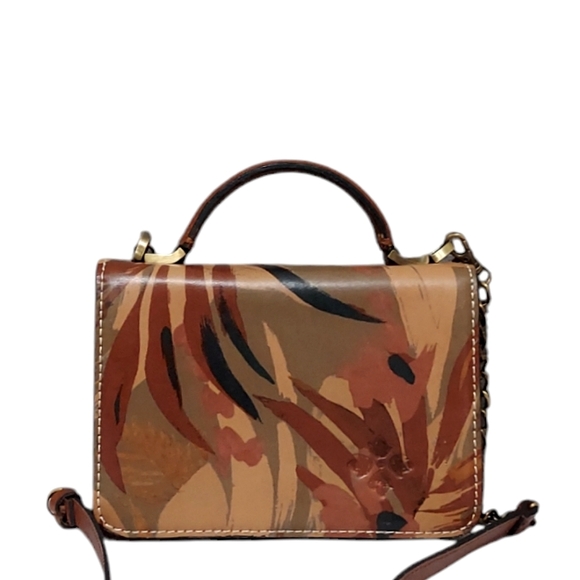 Patricia Nash Mini Camo Leather Crossbody Bag Very Gently Loved - Picture 3 of 12